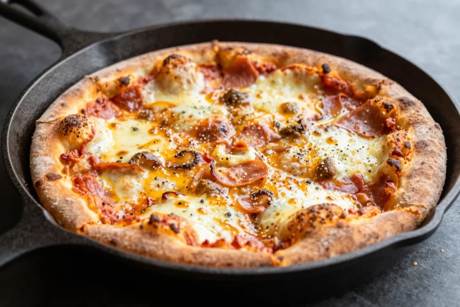 Cast Iron Skillet Pizza – Crispy Crust, Oven-Baked Perfection You’ll Crave Weekly