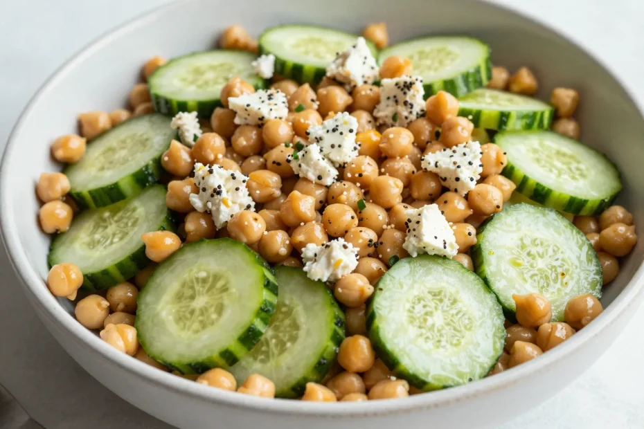 Chickpea Cucumber Feta Salad (5-Ingredient Recipe) You’ll Crave All Week